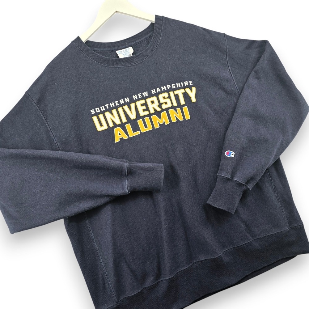 Champion Reverse Weave Sweatshirt Mens XL Navy SNHU University Alumni Pullover